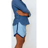 Soft Retro Swim Trunk, Tile Blue - Swim Trunks - 4 - thumbnail