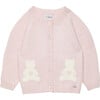 Little Teddy Cardigan, Pale Pink - Cardigans - 1 - thumbnail