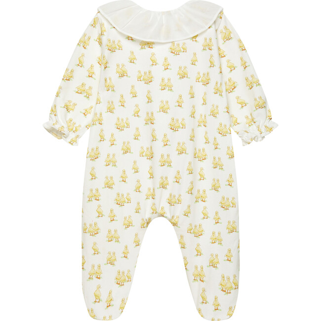 Little Delilah Duckling All-In-One, White - Bodysuits - 2