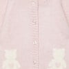 Little Teddy Cardigan, Pale Pink - Cardigans - 3