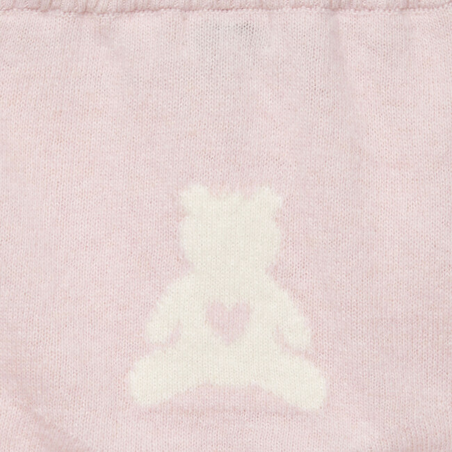 Little Teddy Leggings, Pale Pink - Leggings - 3