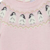 Little Penguin Fairisle All-In-One, Pale Pink - Bodysuits - 3