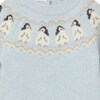 Little Penguin Fairisle All-In-One, Pale Blue - Bodysuits - 3