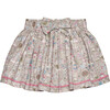 Liberty Print Alice Bow Skirt, Taupe Alice - Skirts - 1 - thumbnail