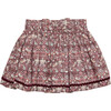 Liberty Print Strawberry Thief Ric Rac Skirt, Plum Strawberry Thief - Skirts - 1 - thumbnail