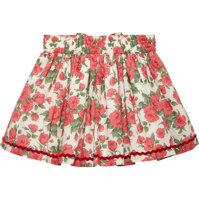 Liberty Print Carline Rose Skirt, Red Carline Rose - Skirts - 2