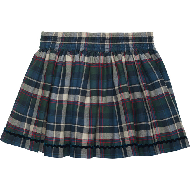 Tartan Bow Skirt, Blue Tartan - Skirts - 2