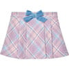 Penelope Checked Skirt, Pink Multi Check - Skirts - 1 - thumbnail