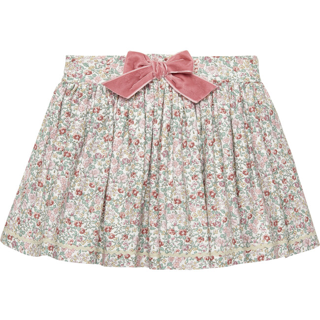 Arabella Floral Ric Rac Skirt, Pink