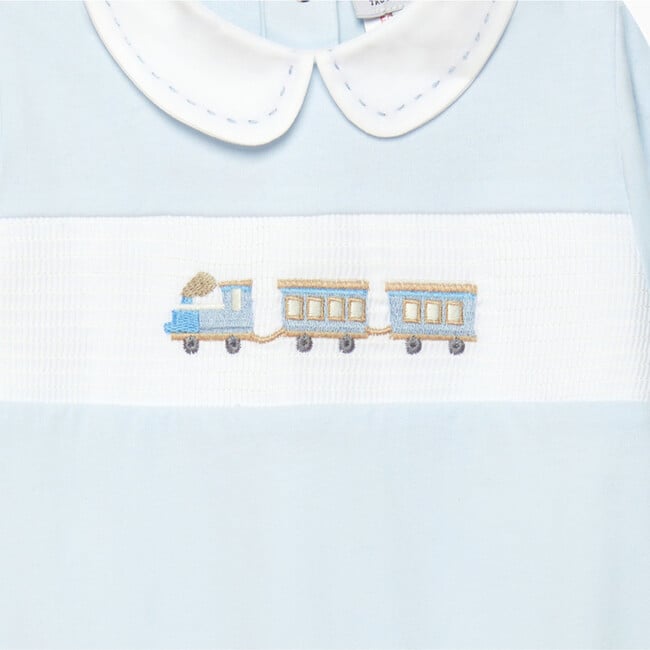 Little Thomas Train All-In-One, Pale Blue - Bodysuits - 3