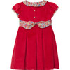 Liberty Print Emma Velvet Party Dress, Red Velvet & Emma And Georgina - Dresses - 2