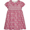 Liberty Print Capel Floral Smocked Party Dress, Bright Pink Capel - Dresses - 1 - thumbnail