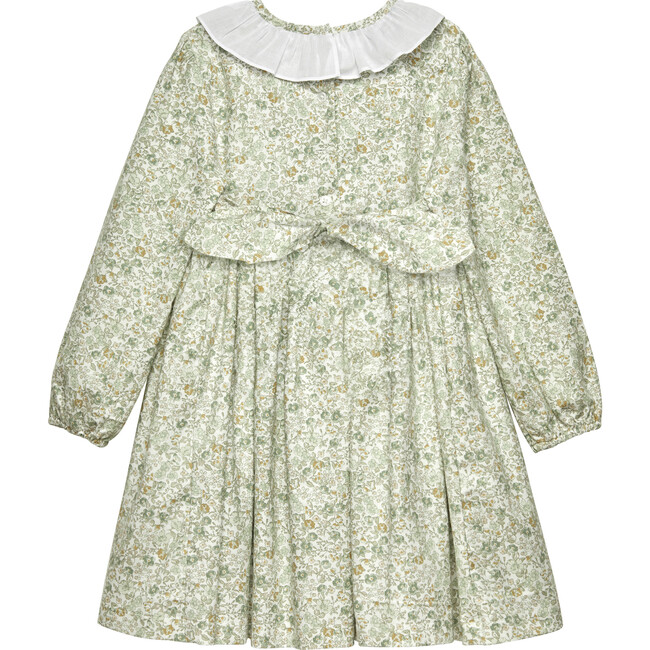 Bella Floral Willow Long Sleeve Smocked Dress, Green - Dresses - 2