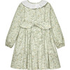 Bella Floral Willow Long Sleeve Smocked Dress, Green - Dresses - 2