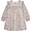 Liberty Print Alice Ruffle Dress, Taupe - Dresses - 1 - thumbnail