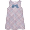 Penelope Wool Checked Pinafore, Pink Multi Check - Dresses - 1 - thumbnail