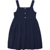 Duck Applique Pinafore Dress, Navy - Dresses - 2