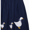 Duck Applique Pinafore Dress, Navy - Dresses - 3