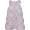 Penelope Wool Checked Pinafore, Pink Multi Check - Dresses - 2