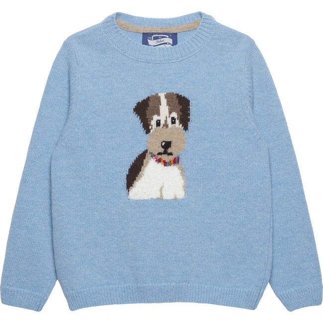 Rufus Dog Sweater, Blue Marl