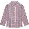 Oliver Shirt, Red & Blue Gingham - Shirts - 1 - thumbnail