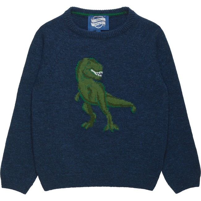 Deacon Dinosaur Sweater, Navy Marl