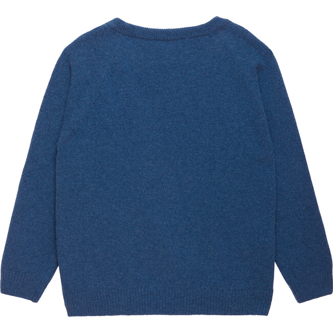 Knight Sweater, Denim Blue Marl - Sweaters - 2