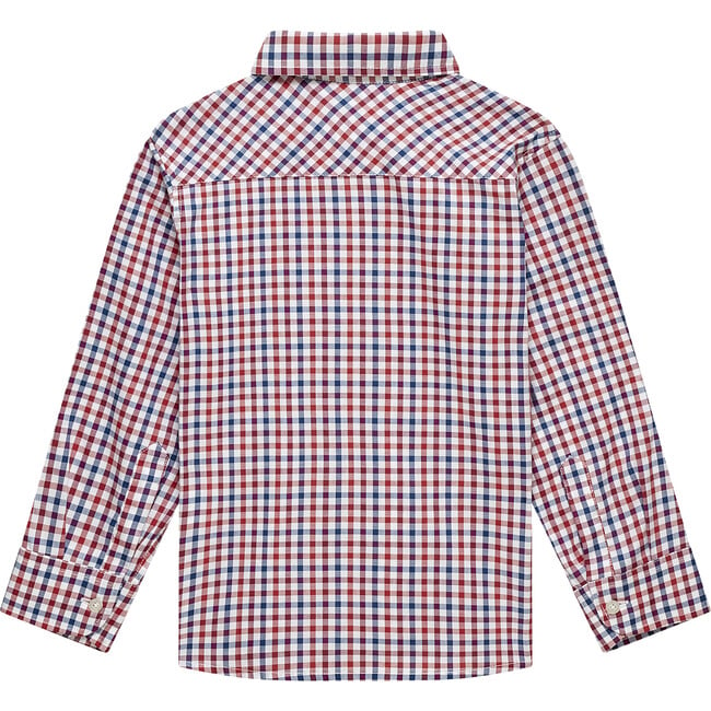 Oliver Shirt, Red & Blue Gingham - Shirts - 2