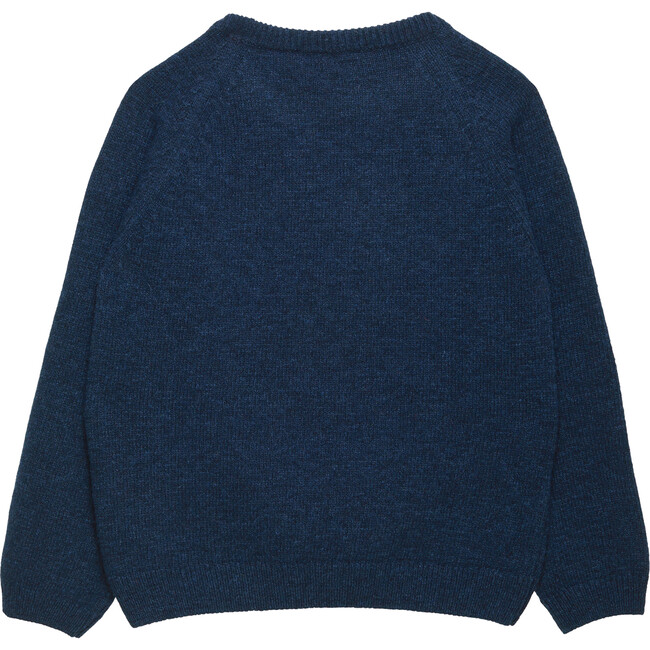 Deacon Dinosaur Sweater, Navy Marl - Sweaters - 2