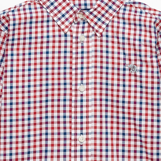 Oliver Shirt, Red & Blue Gingham - Shirts - 3