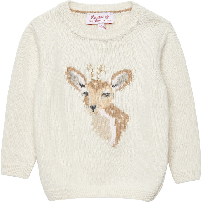 Little Dasher Sweater, Winter White