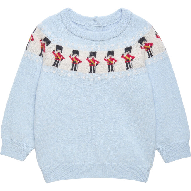 Little Guardsman Fairisle Sweater, Icy Blue