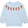 Little Guardsman Fairisle Sweater, Icy Blue - Sweaters - 1 - thumbnail