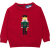 Little Nutcracker Sweater, Red - Sweaters - 1 - thumbnail