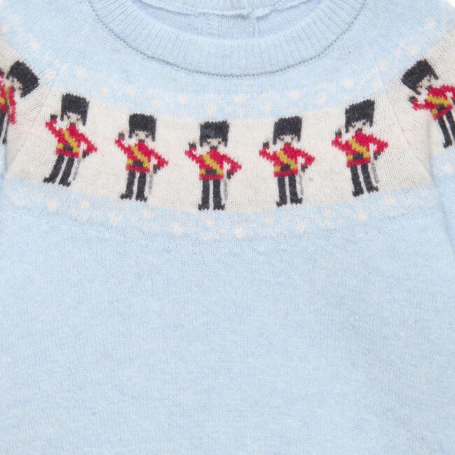 Little Guardsman Fairisle Sweater, Icy Blue - Sweaters - 3