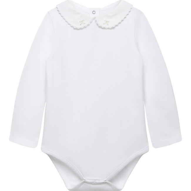 Little Amelia Bow Body, White & Gold