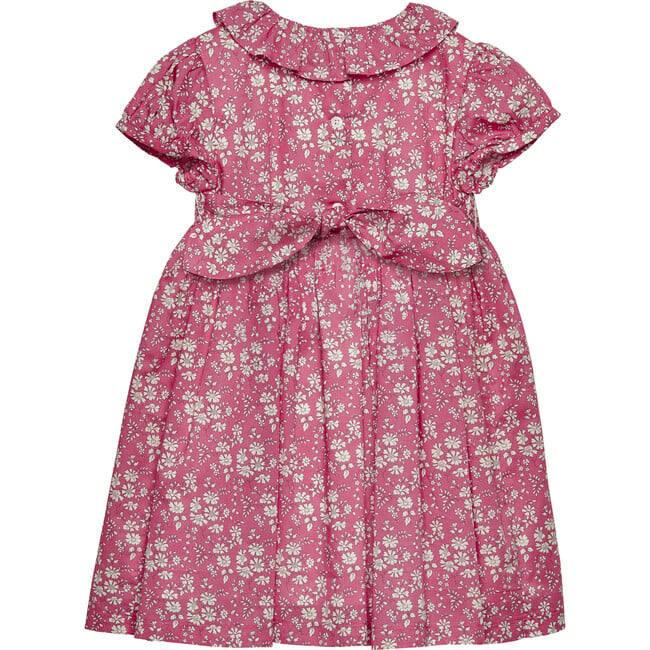 Little Liberty Print Capel Floral Smocked Party Dress, Bright Pink Capel - Dresses - 2