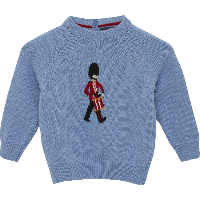 Little Drumming Guardsman Sweater, Blue Marl