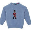 Little Drumming Guardsman Sweater, Blue Marl - Sweaters - 1 - thumbnail