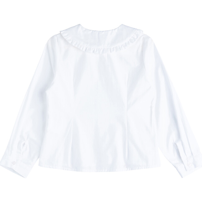 Pie Crust Collar Blouse, White - Blouses - 2