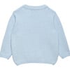 Little Thomas Train Sweater, Icy Blue - Sweaters - 2