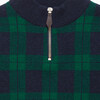 Donald Half Zip, Navy Tartan - Sweaters - 3