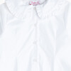 Pie Crust Collar Blouse, White - Blouses - 3