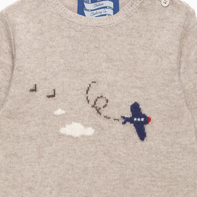 Little Herbie And Wilbur Sweater, Oatmeal - Sweaters - 3