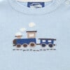 Little Thomas Train Sweater, Icy Blue - Sweaters - 3