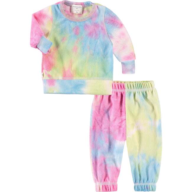 Baby Eco-Hacci Tie Dye Loungewear Set, Pink Multi