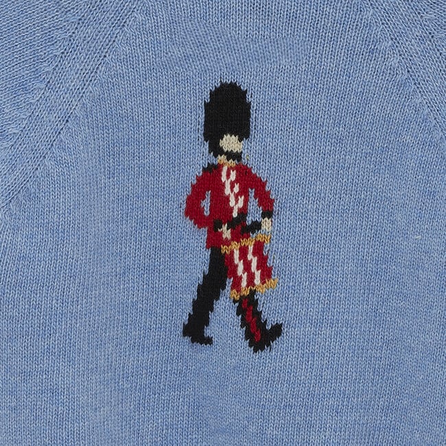 Little Drumming Guardsman Sweater, Blue Marl - Sweaters - 3