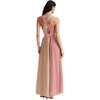 Women's Mackenzie Ribbon Belt Halter Maxi Dress, Marigold & Rust - Dresses - 2