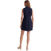 Women's Sophia Boucle Tailored Button-Up Mini Dress, Navy - Dresses - 3