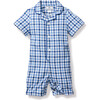 Summer Romper, Royal Blue Gingham - Rompers - 1 - thumbnail